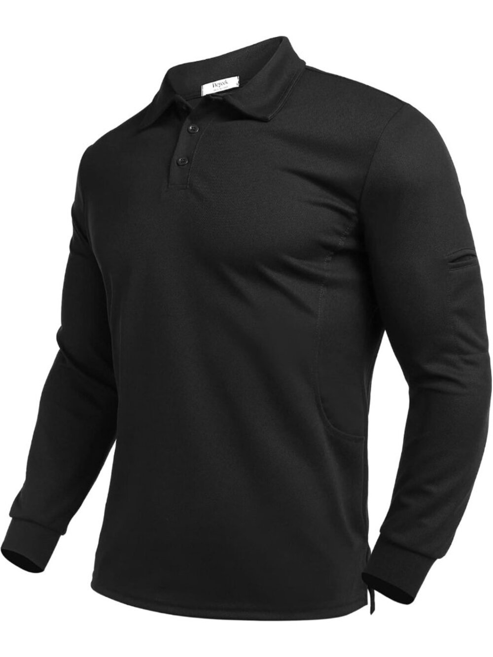 Men's Quick Dry Long Sleeve Polo Shirt - Perfect for Golf & Casual Wear